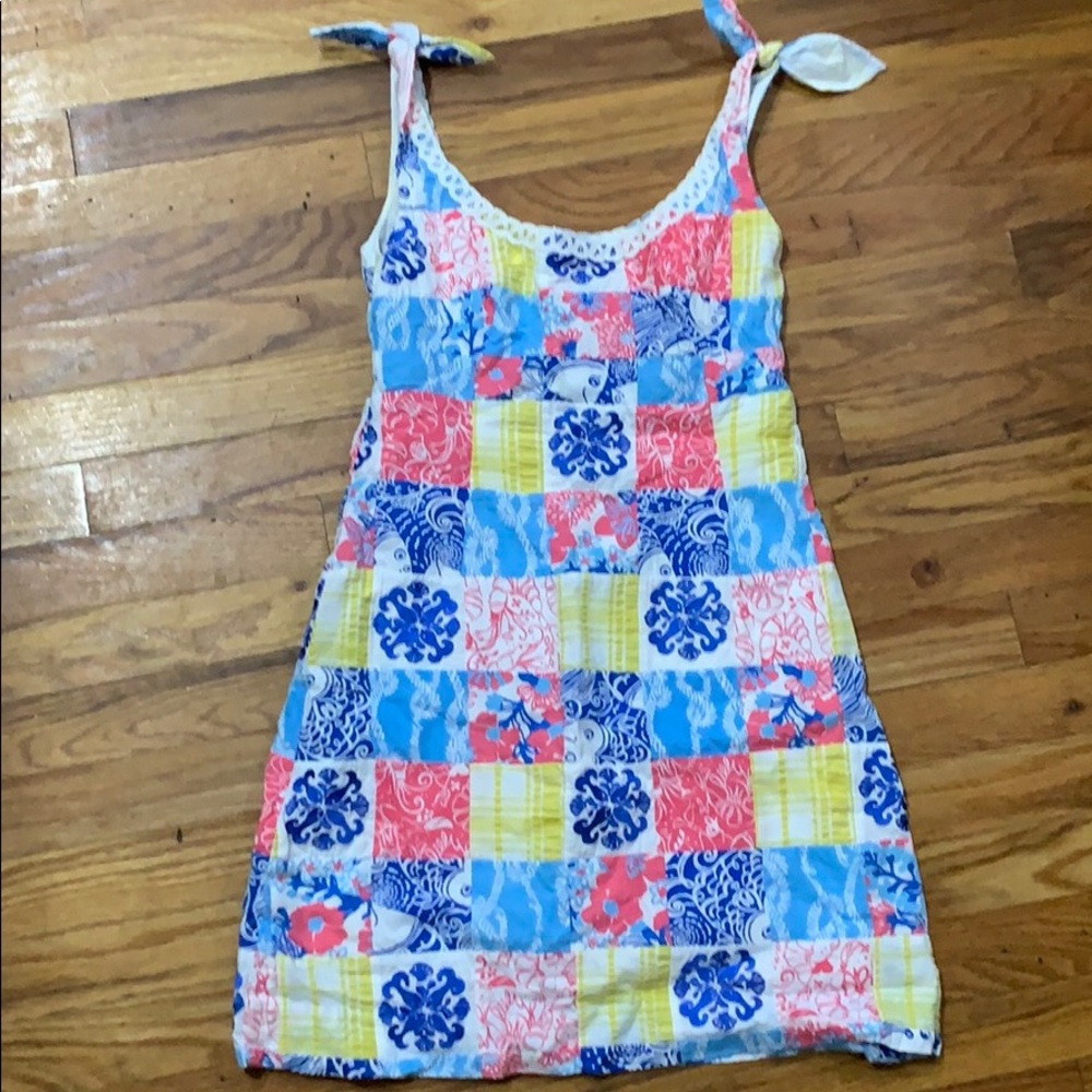 Lilly Pulitzer Shift casa marina Patchwork dress